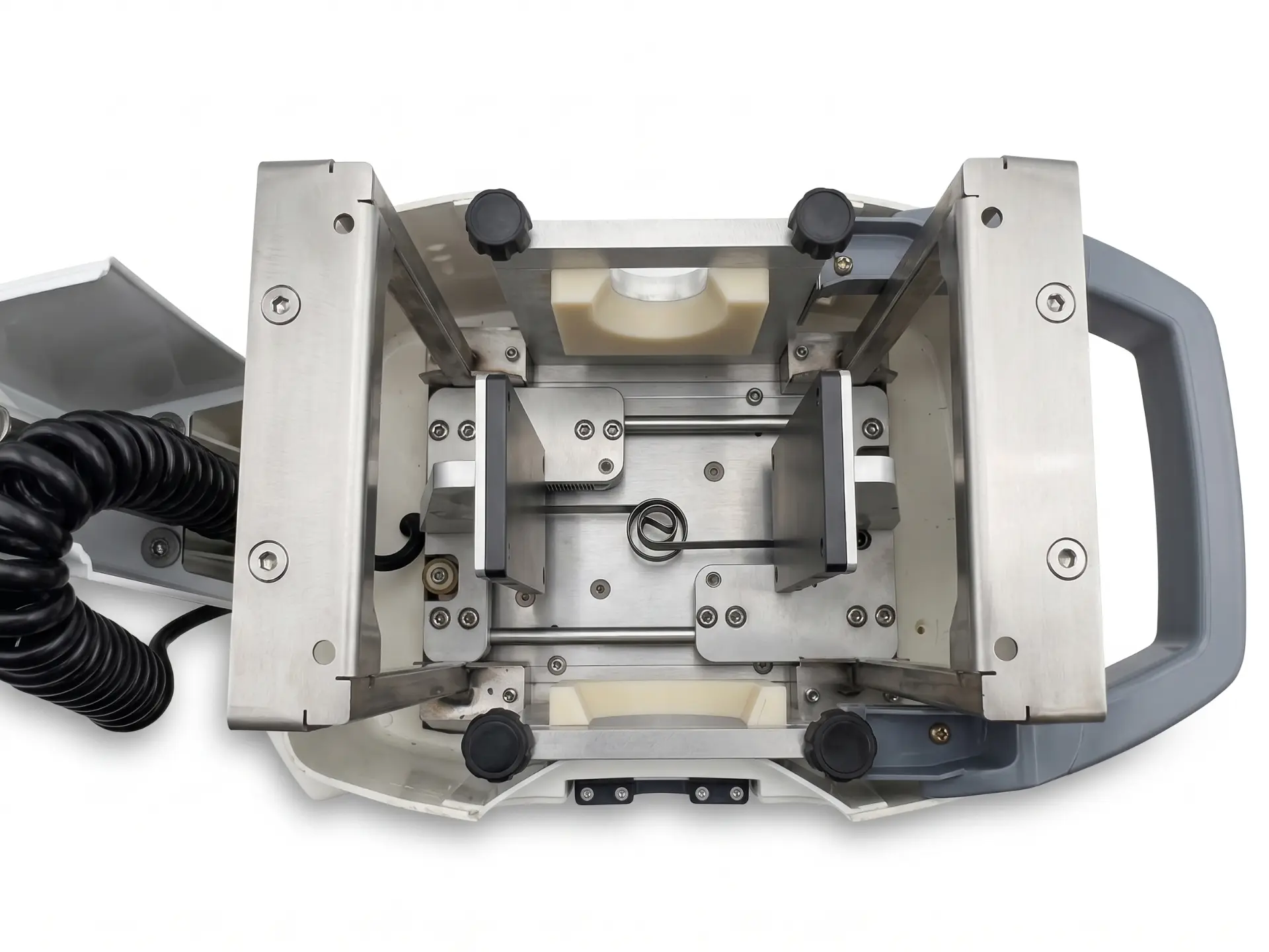 Top view of precision ventilator mechanical assembly